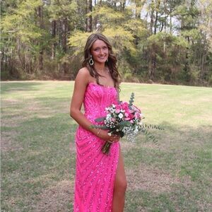 Elegant Pink Ashley Lauren Prom Dress size 4
